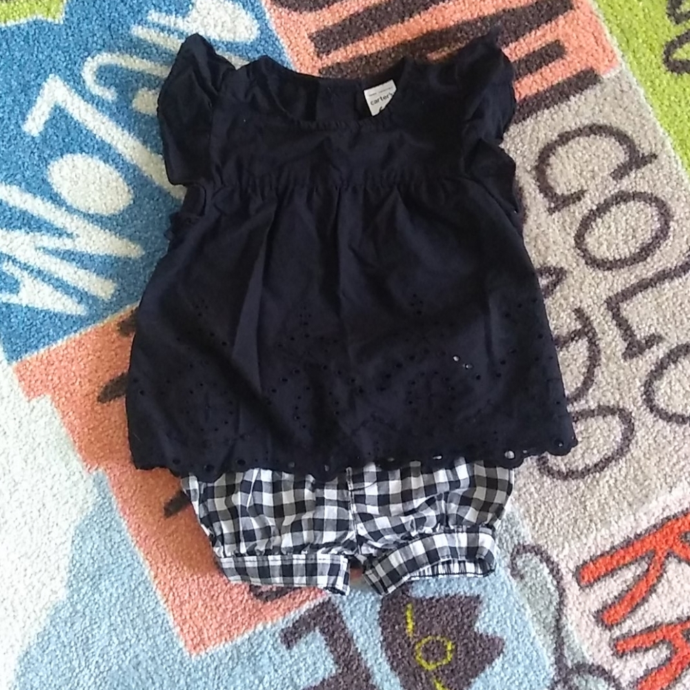 Carter's top and shorts